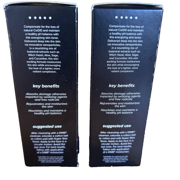 DIME Super Skin Toner Witch Hazel Hydrating Face Bundle- 2 Boxes 2 oz Sealed NEW - Picture 2 of 6